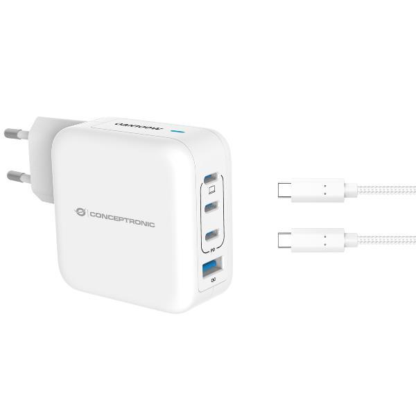 CONCEPTRONIC ALTHEA18W CARICABATTERIE PD USB GaN 100W 4 …